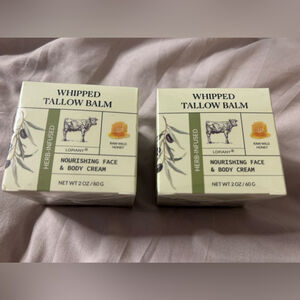 NEW 2 Beef Tallow Honey Balm-Natural Face Body Moisturizer Nourish Hydrate 2oz
